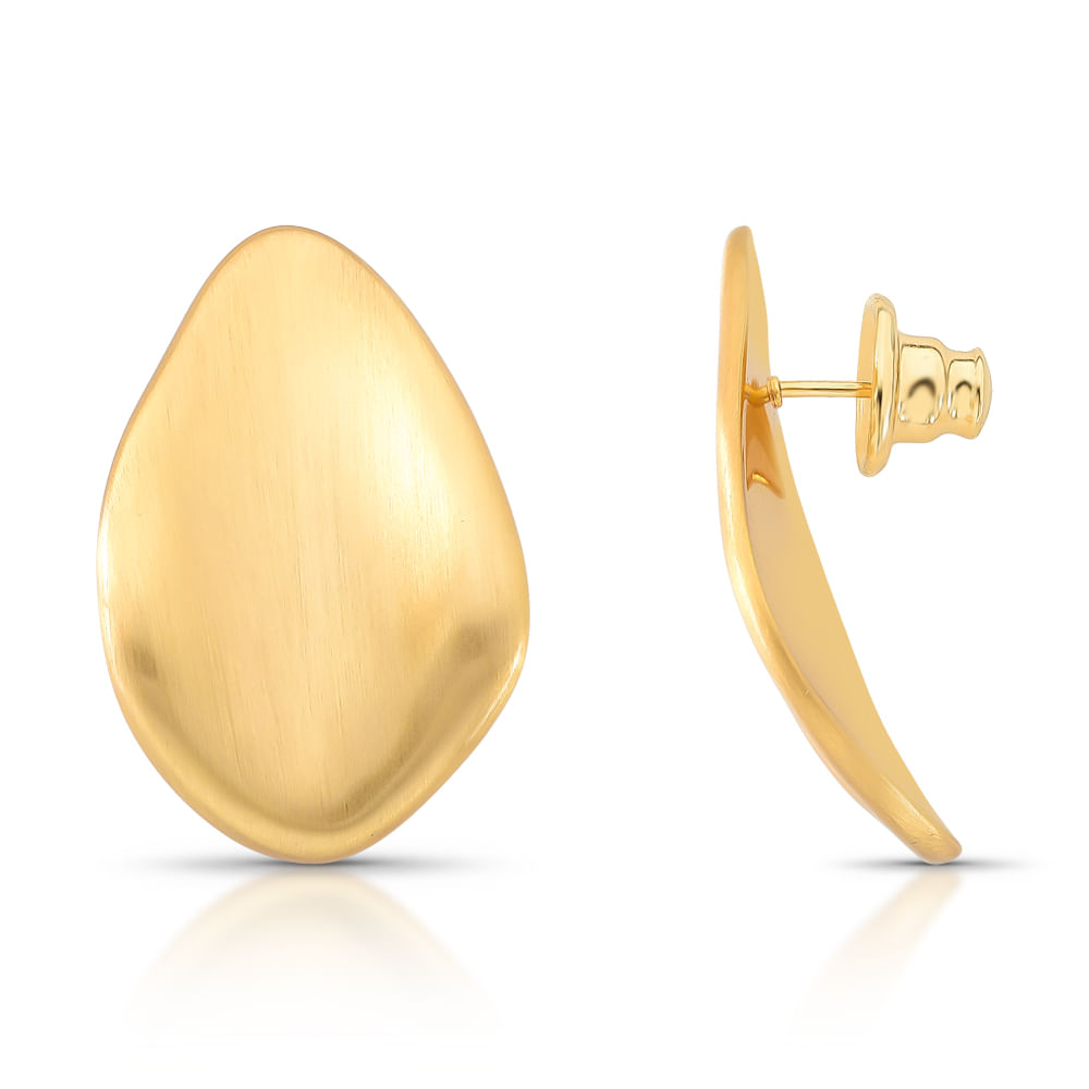 Brinco Dourado Fosco Design Organico BR01040643DOFO